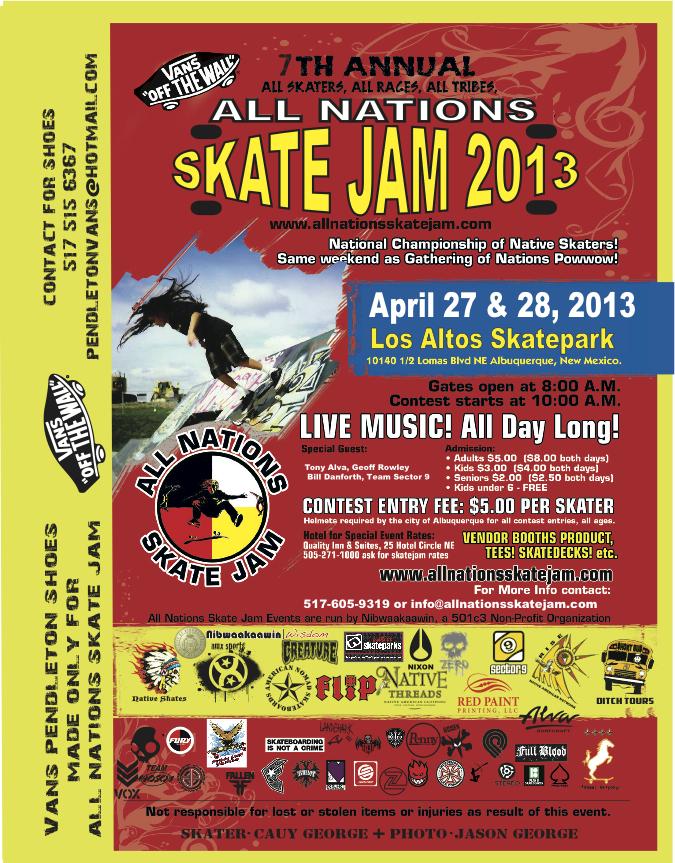 ALL NATIONS SKATE JAM THIS WEEKEND!