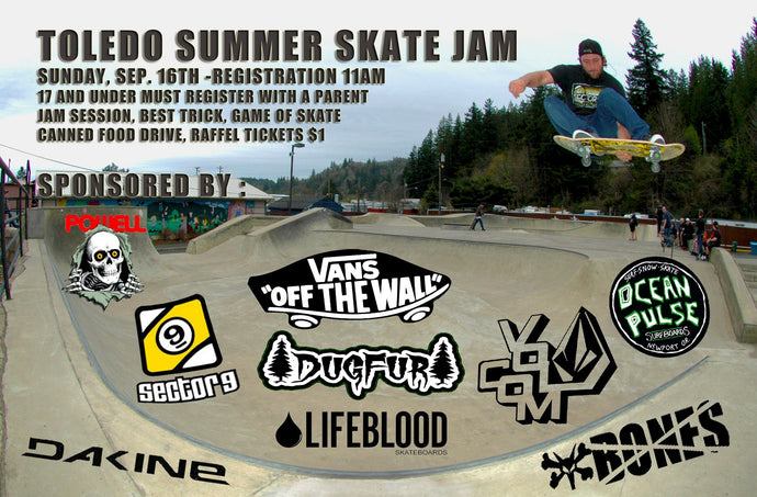 TOLEDO SUMMER SKATE JAM!